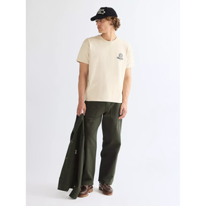 Wrangler Vintage Tee Almond Milk miesten t-paita, luonnonvalkoinen, edestä
