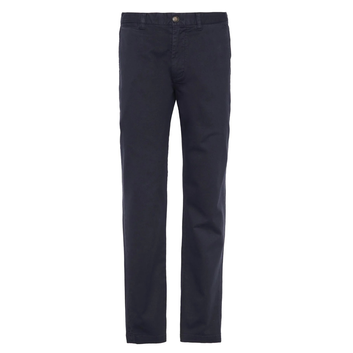 Barbour Washed Tailored Fit Trousers miesten chinot tuotekuvassa. Väri navy.