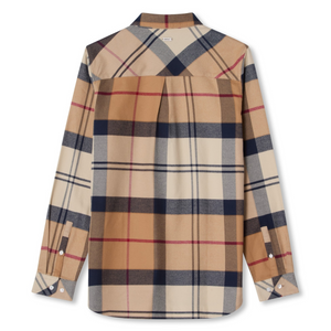 Barbour Anna Shirt naisten flanellipaita, ruskearuudullinen