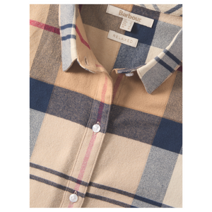 Barbour Anna Shirt naisten flanellipaita, ruskearuudullinen