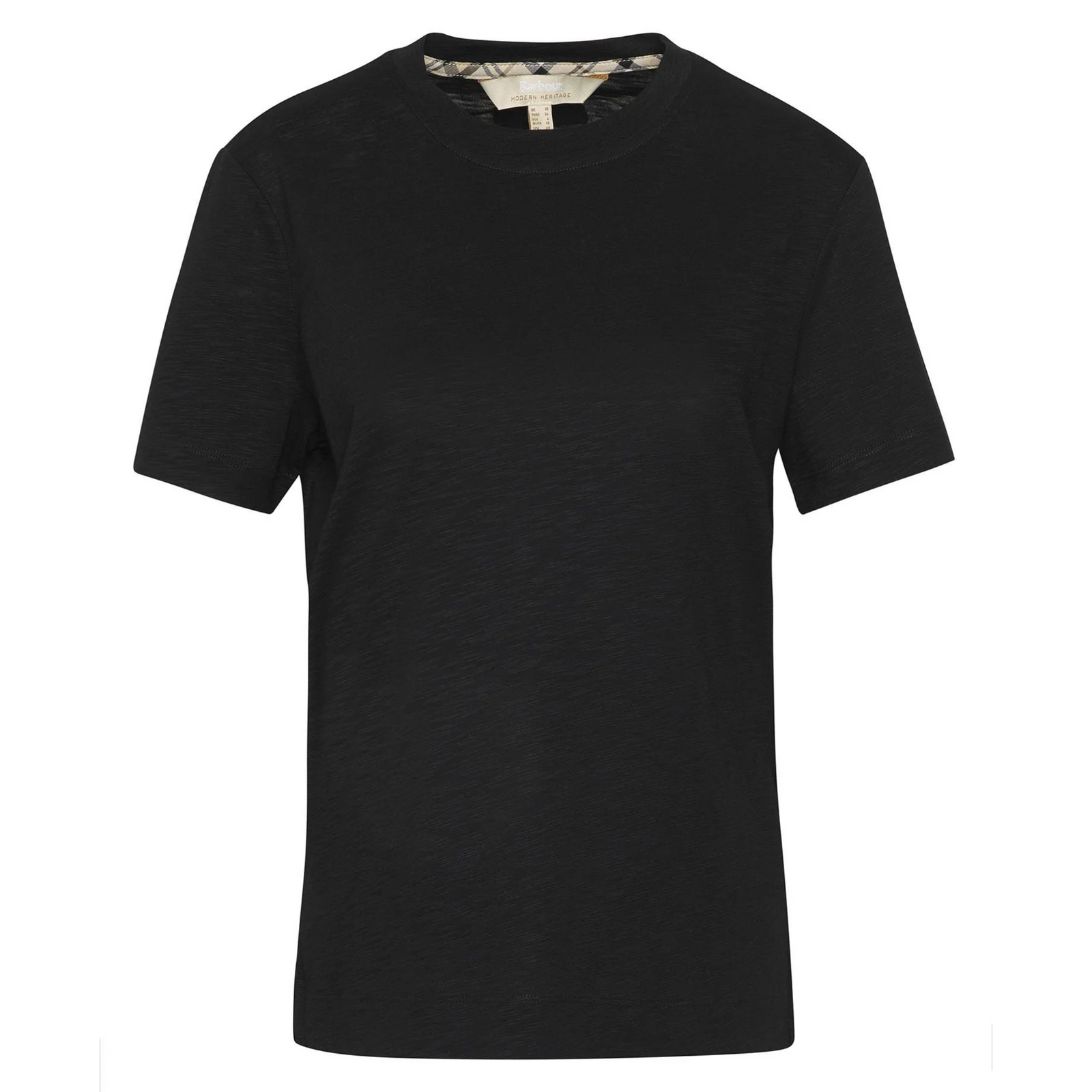 Kuvassa on musta Barbourin Ava Top naisten t-paita.