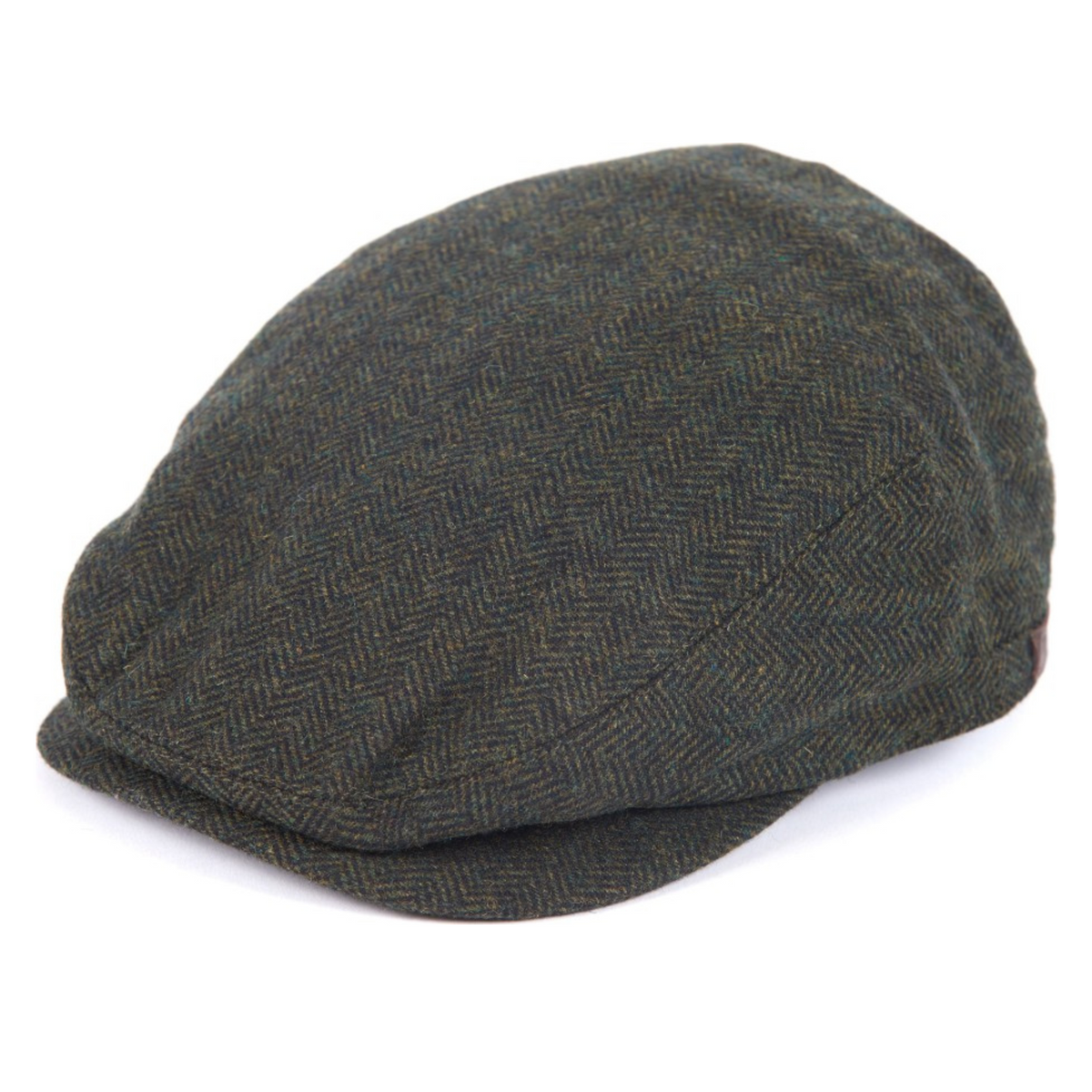 Barbourin oliivin värinen flat cap hattu. 