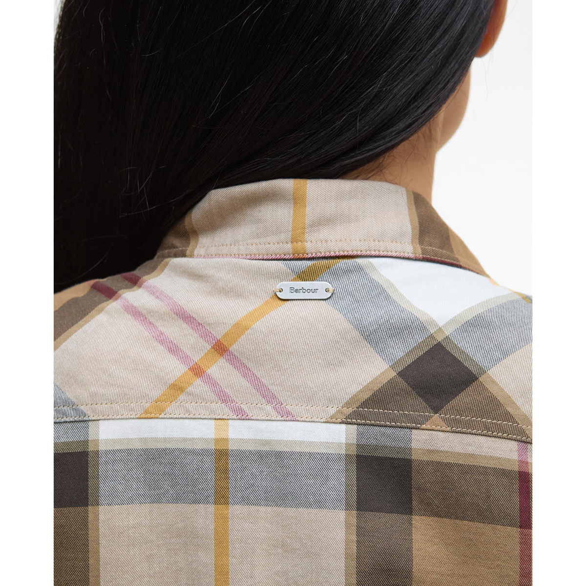 Barbour Bredon Check naisten kauluspaita, puna-ruskearuudullinen