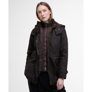 Barbour Cannich Wax naisten ruskea öljykangastakki