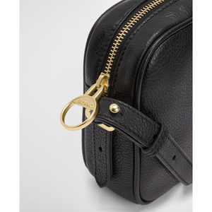 Barbour Daphne Leather Crossbody Bag, musta