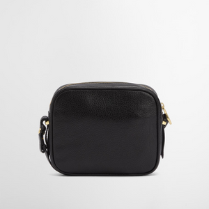 Barbour Daphne Leather Crossbody Bag, musta