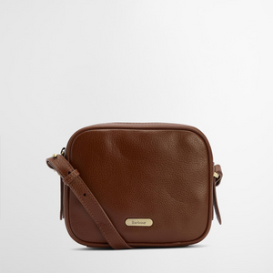 Barbour Daphne Leather Crossbody Bag, ruskea