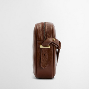 Barbour Daphne Leather Crossbody Bag, ruskea
