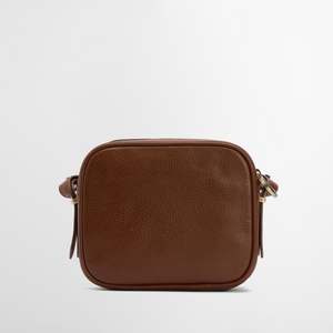 Barbour Daphne Leather Crossbody Bag, ruskea