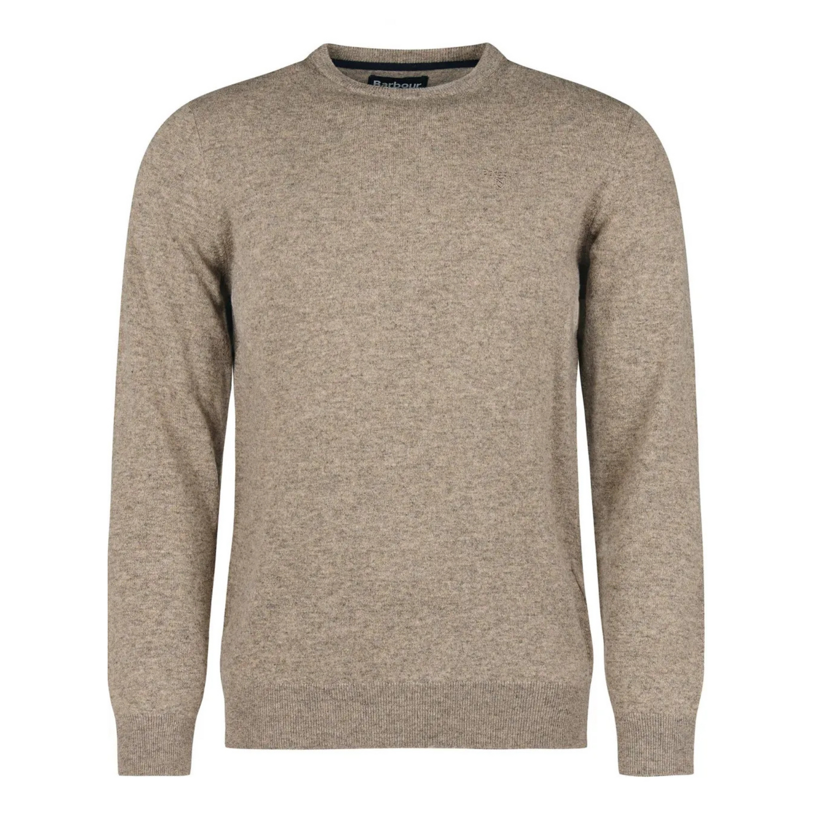 Barbour Essential Lambswool Crew Neck Sweater, ruskea