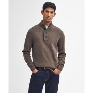 Barbour Essential  Patch Half Zip neulepaita, ruskea