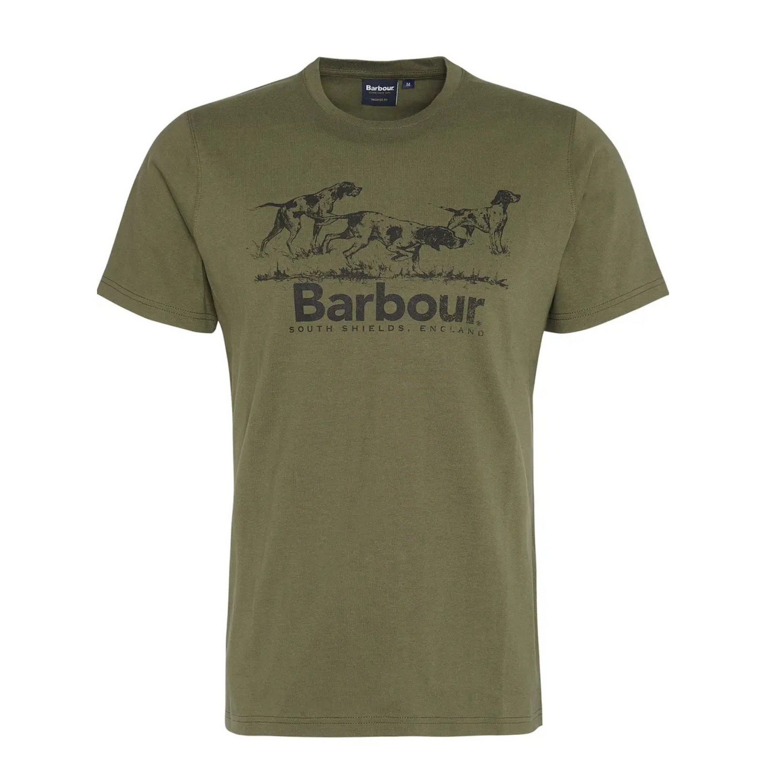 Barbour Field Dog Tee miesten T-paita, vihreä