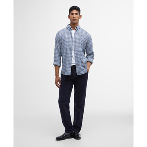 Barbour Finkle Tailored Gingham Shirt miesten kauluspaita, siniruudullinen