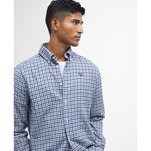 Barbour Finkle Tailored Gingham Shirt miesten kauluspaita, siniruudullinen