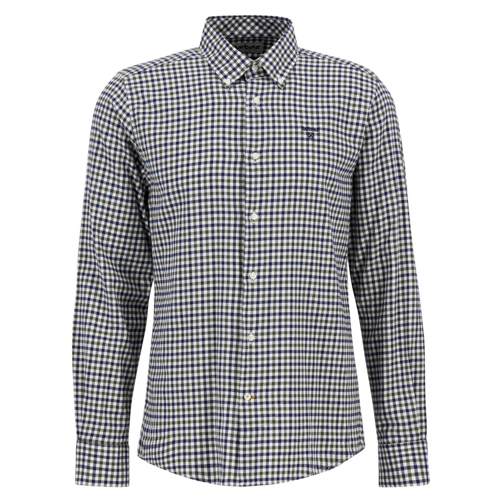 Barbour Finkle Tailored Gingham Shirt miesten kauluspaita, vihreäruudullinen