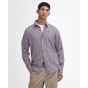 Barbour Finkle Tailored Gingham Shirt miesten kauluspaita, punaruudullinen