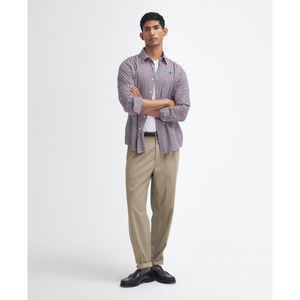 Barbour Finkle Tailored Gingham Shirt miesten kauluspaita, punaruudullinen