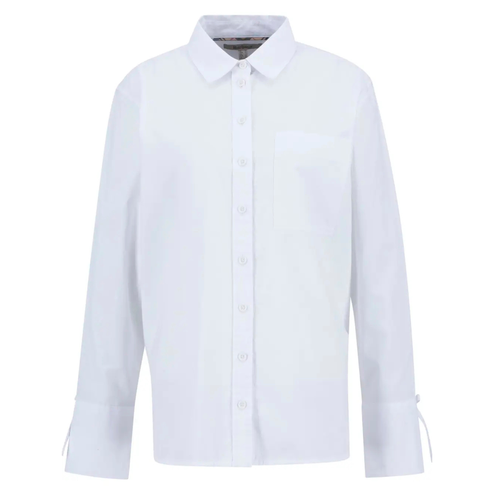 Paidassa on yksityiskohtina ylisuuri rintatasku, rusettikoristeet hihansuissa, logopainetut napit sekä Tartan -kuviointi kauluksen sisäpuolella.