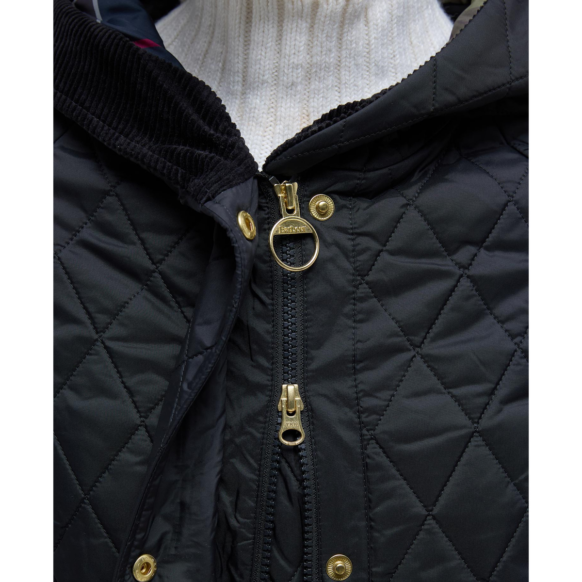 Barbour Hilary Quilted Jacket, musta