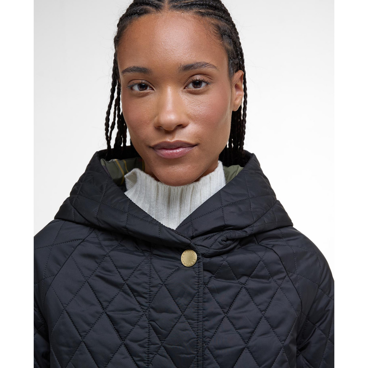 Barbour Hilary Quilted Jacket, musta