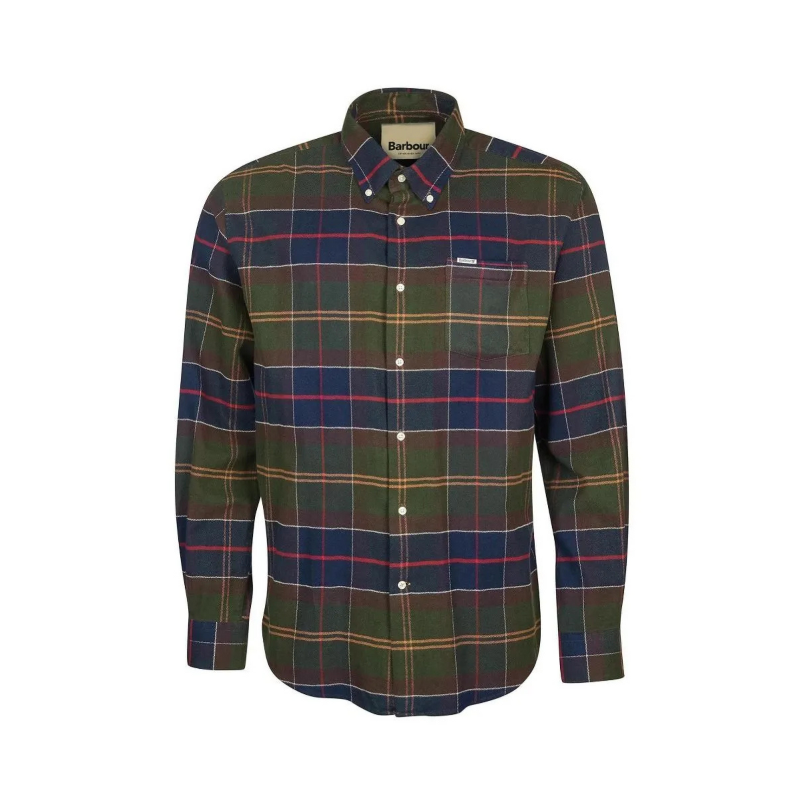 Barbour Hogs Tartan  miesten flanellipaita, vihreäruudullinen