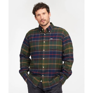 Barbour Hogs Tartan  miesten flanellipaita, vihreäruudullinen