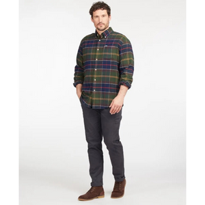 Barbour Hogs Tartan  miesten flanellipaita, vihreäruudullinen