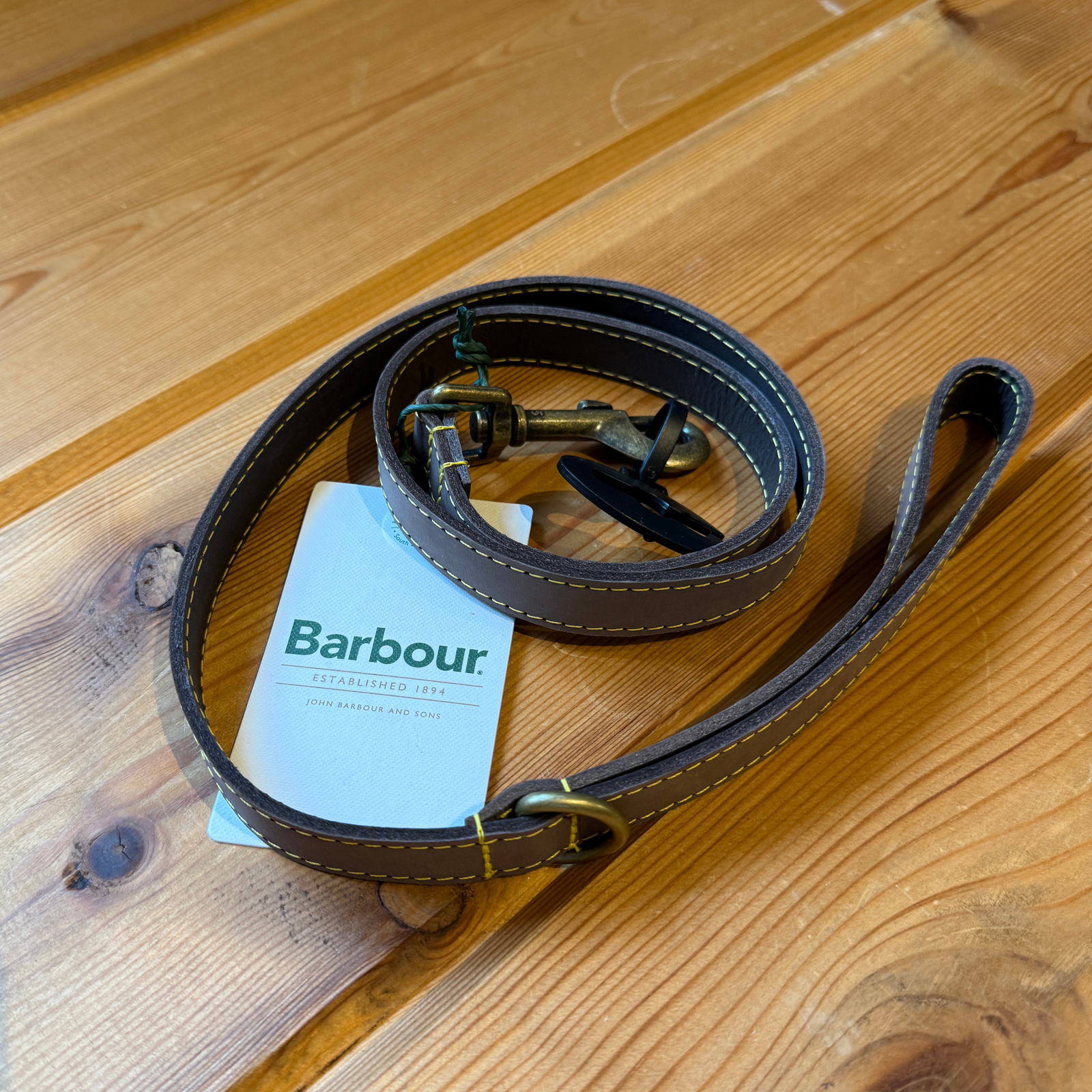 Barbour Leather Dog Lead Koiran hihna
