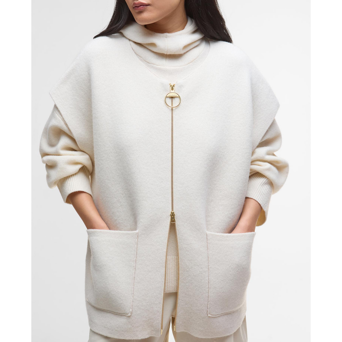 Barbour Martha Sleeveless Zip Through Knitted naisten liivi