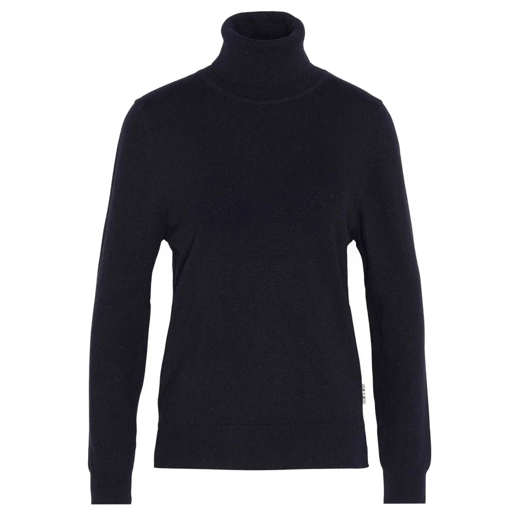 Barbour Pendle Roll Collar Knitted Jumper naisten neule, musta