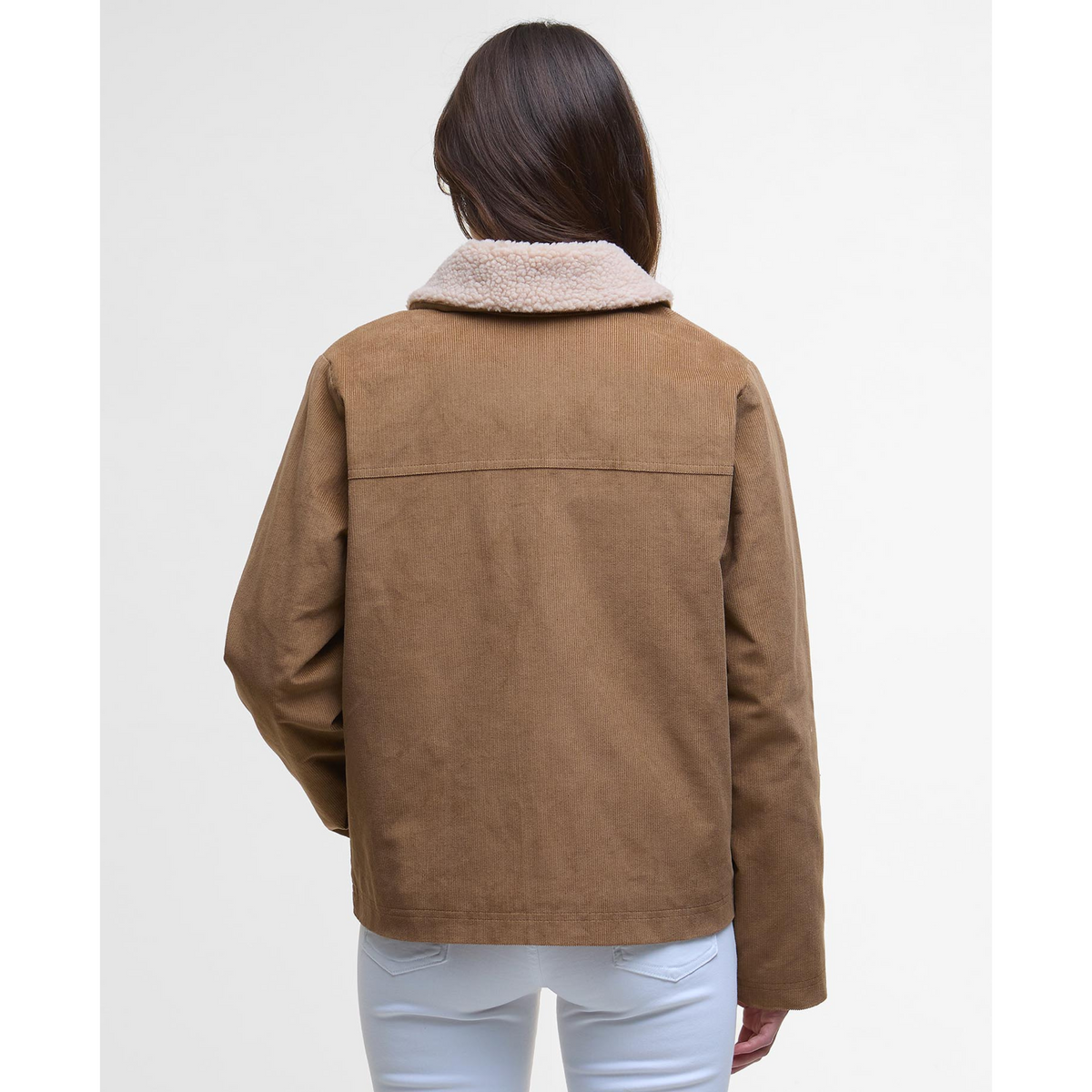 Tabitha Casual Jacket on takaa suora ja siinä on teddyfleecekaulus.