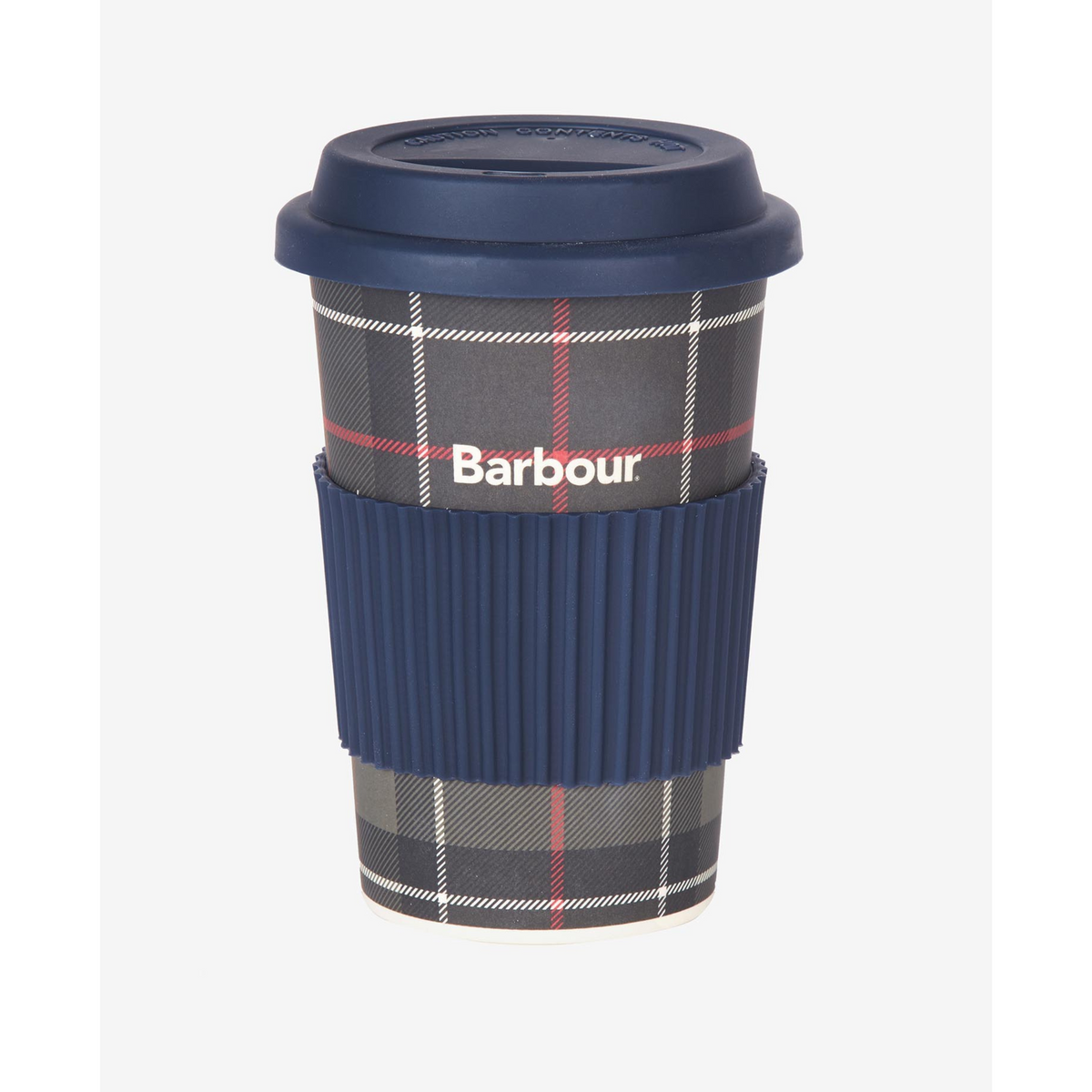 Kuvassa oleva Barbour Tartan Travel Mug on 75% valmistettu biohajoavista materiaaleista ja se on ekologinen vaihtoehto pahvisille kahvikupeille.