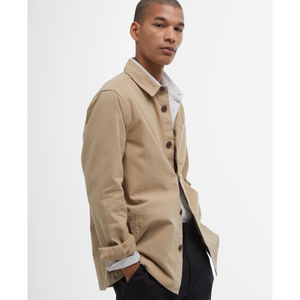 Barbour Washed Overshirt miesten paitatakki, beige