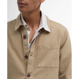 Barbour Washed Overshirt miesten paitatakki, beige