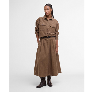 Barbour Yasmin Midi Skirt, naisten vakosamettihame