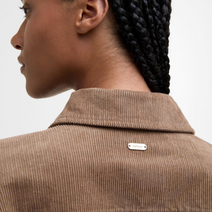 Barbour Yasmin Shirt, naisten ruskea vakosamettipaita