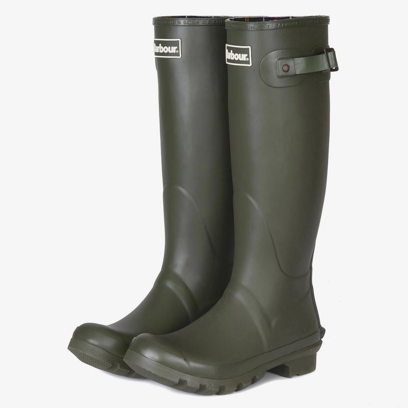 Kuvassa on klassiset naisten pitkävartiset Barbour Bede -kumisaappaat.