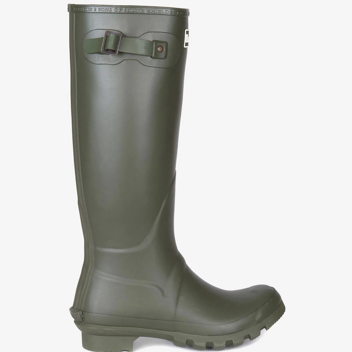 Saappaiden yläreunassa on Barbour&Sons Of South Shields kohopainatus.