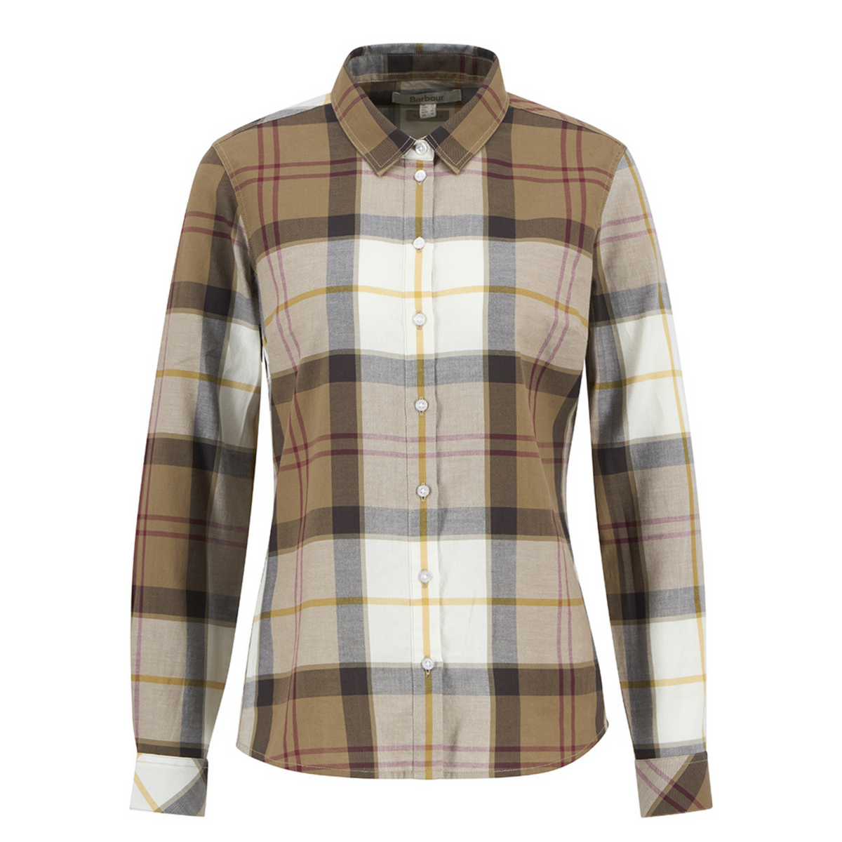 Barbour Bredon Check naisten kauluspaita, puna-ruskearuudullinen