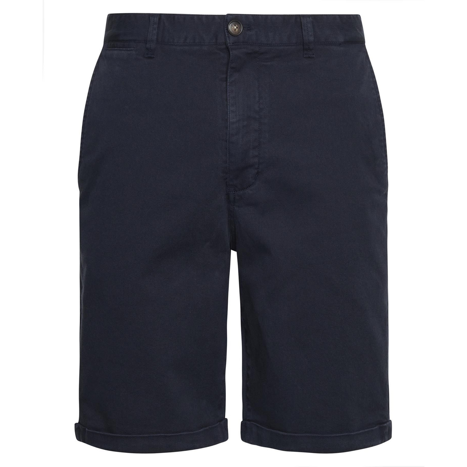 Kuvassa tummansiniset Barbour Washed Twill Chino shortsit. 