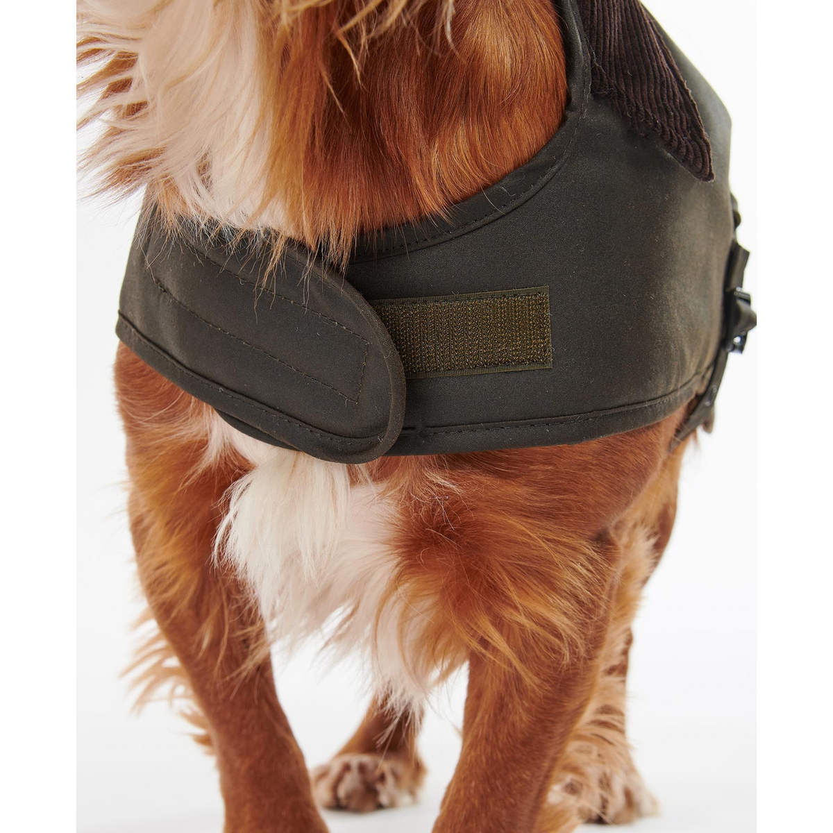 Takissa on edessä kätevä tarrakiinnitys.