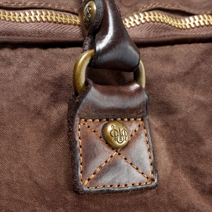 Beretta Canvas and Leather Travel Bag, ruskea