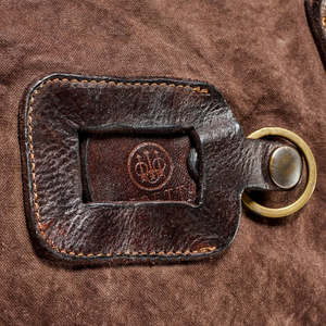 Beretta Canvas and Leather Travel Bag, ruskea