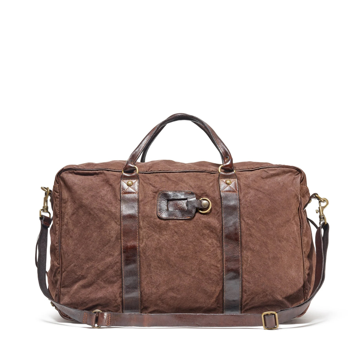 Beretta Canvas and Leather Travel Bag, ruskea