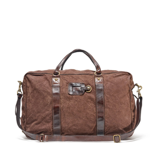 Beretta Canvas and Leather Travel Bag, ruskea