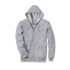 Carhartt K122 vetoketjullinen huppari, vaaleanharmaa