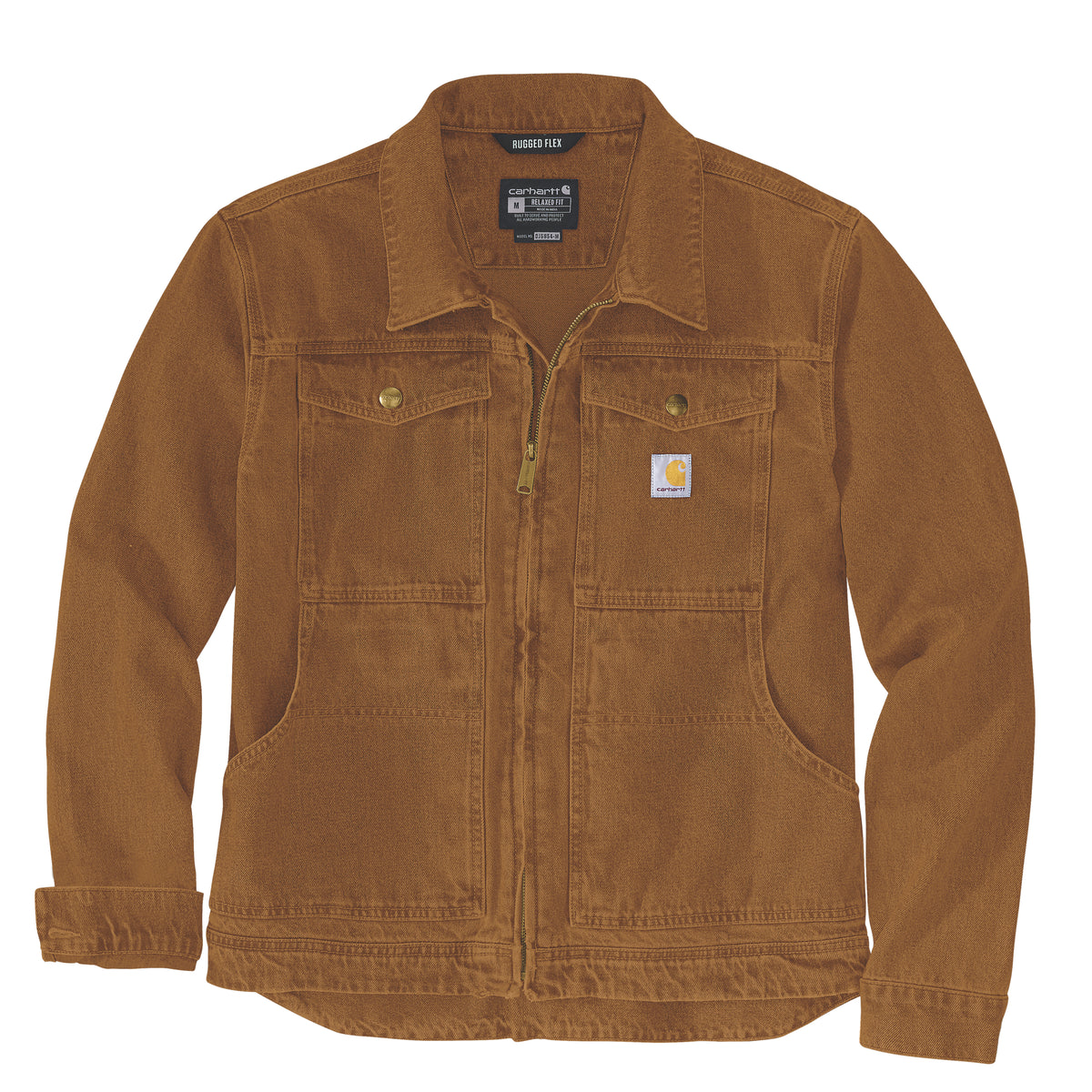 Kuvassa on Carhartt Berwick Rugged Flex Duck takki. Takissa on rinnassa taskut jotka voi sulkea napeilla. 