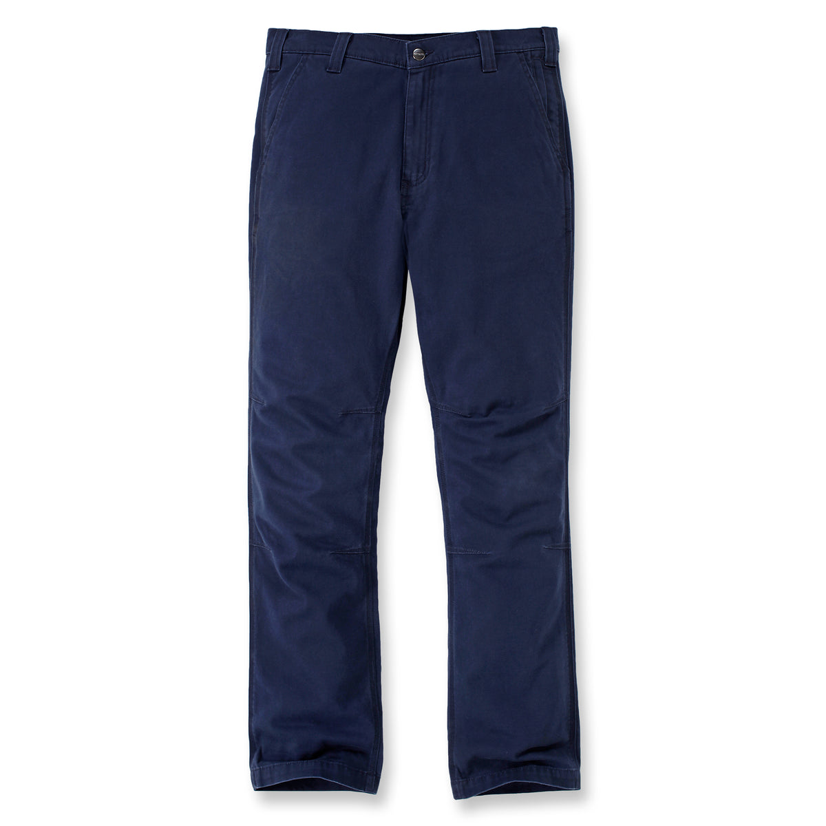 Kuvassa on Carhartt Canvas Tapered Work Pant housumalli navysinisenä.