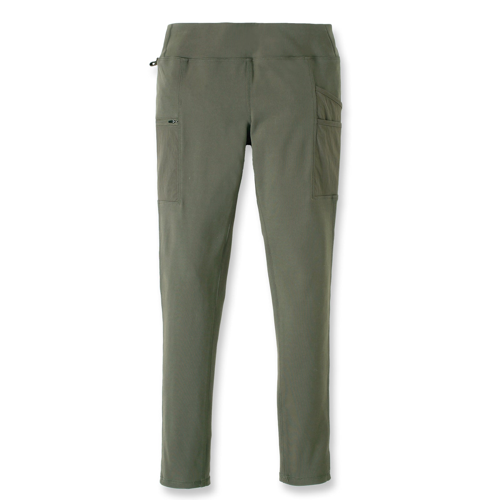 Kuvassa on oliivinväriset Carhartt Force Utility Lightweight naisten leggingsit.