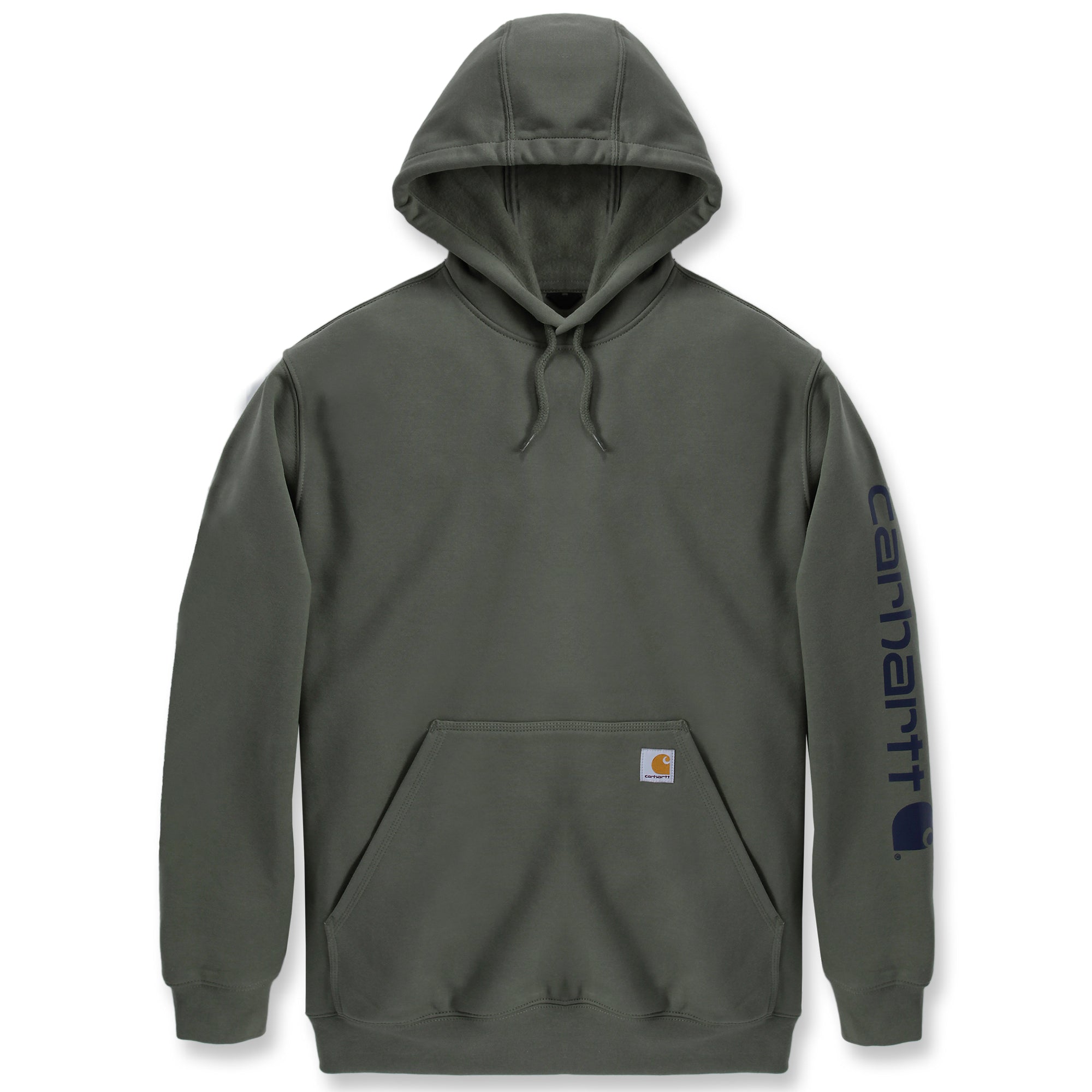 Kuvassa on Carhartt klassikkohuppari K288 oliivin värisenä.